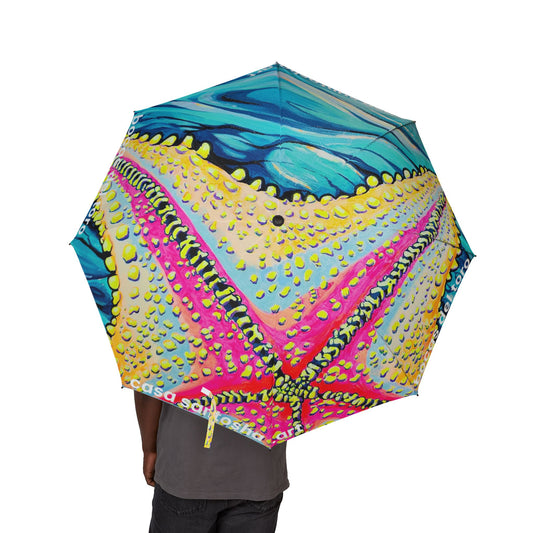 Starfish Beach Bocas Tropical Umbrella - Foldable & Stylish Rain Gear