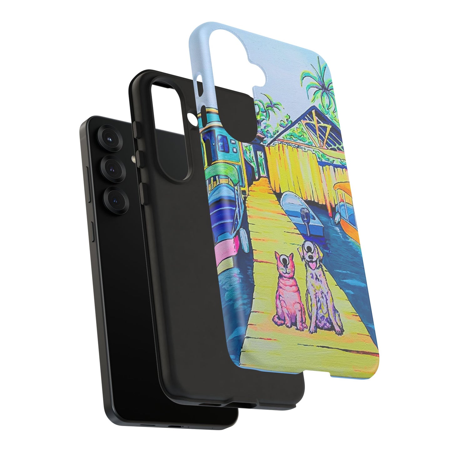 Cyclops Cat and Dog in Bocas Tough Phone Case