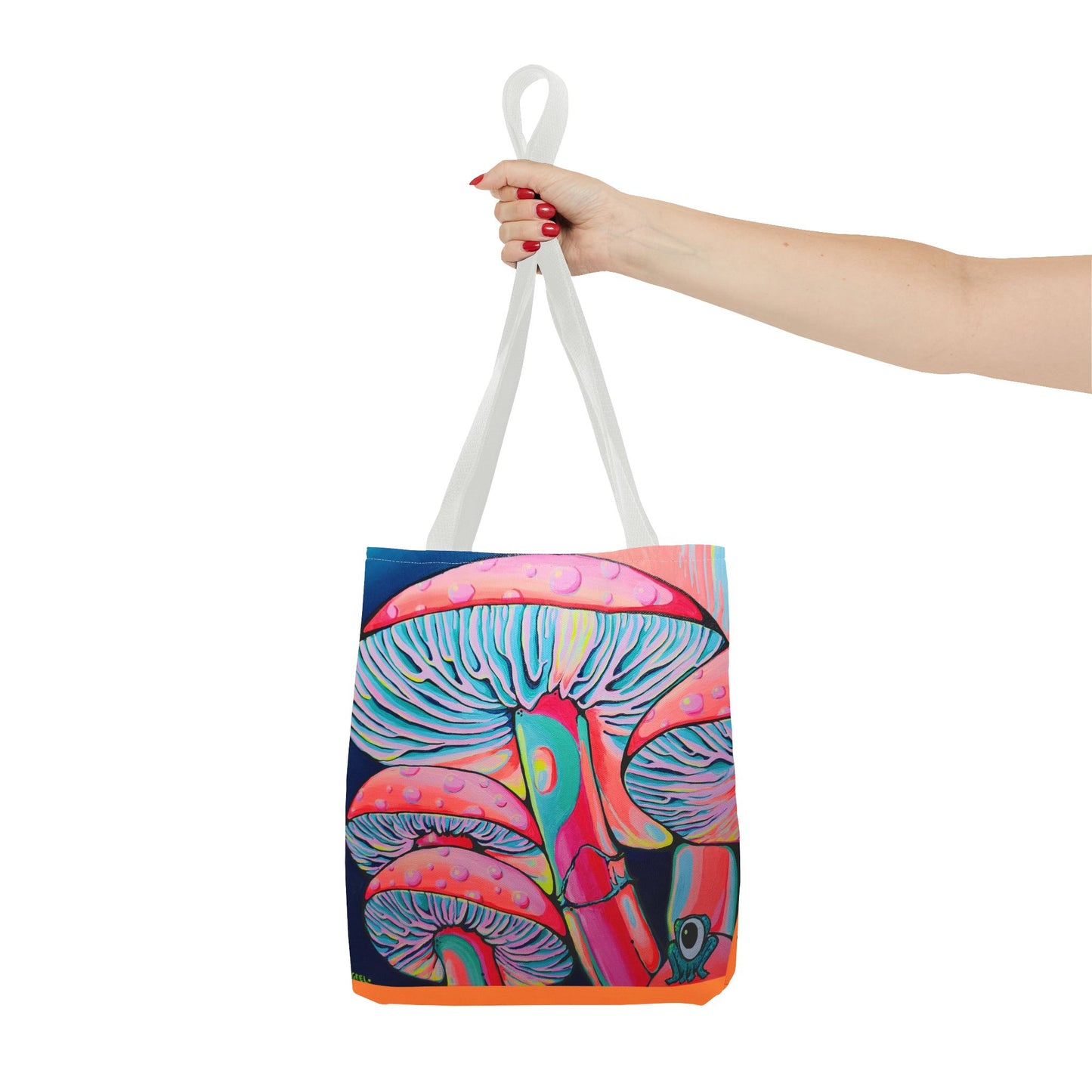 Premium Trippy Mushrooms Tote Bag, Original Artist Design, Reusable Shopping Tote, Eco-Friendly