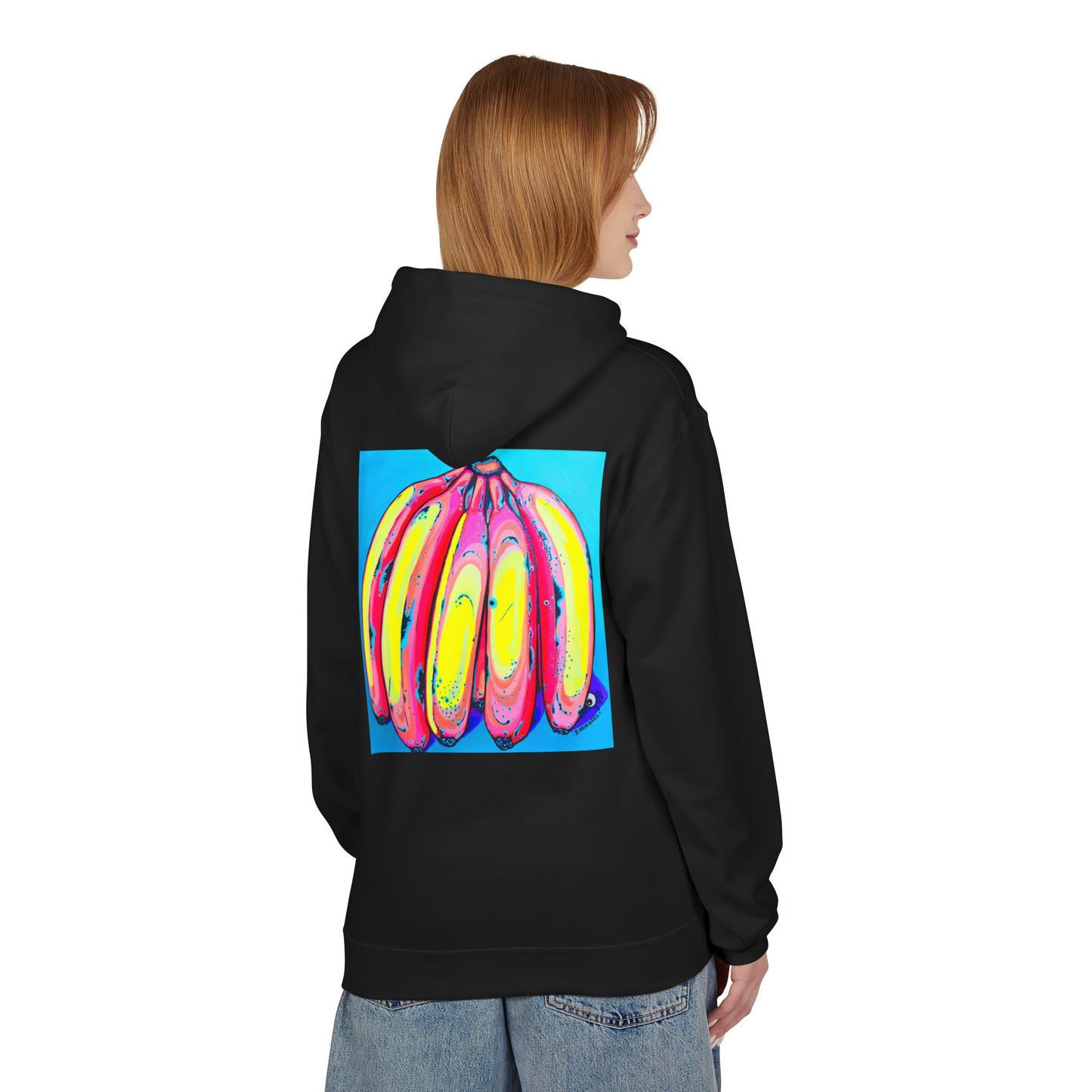 Unisex Neon Fat Bananas Soft Hoodie
