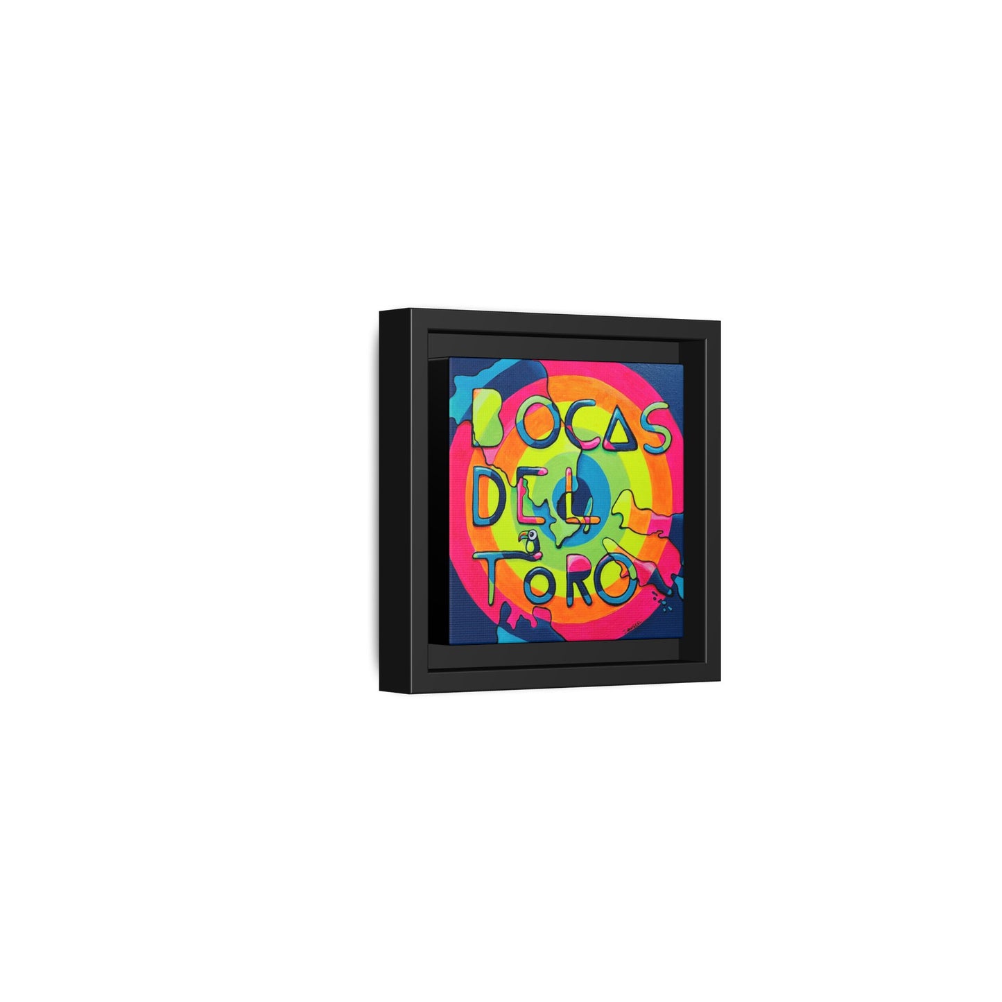 Framed Bocas Del Toro Islands Canvas Print