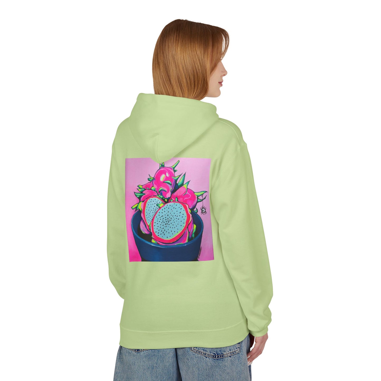 Unisex Neon Pink Dragon Fruit Soft Hoodie