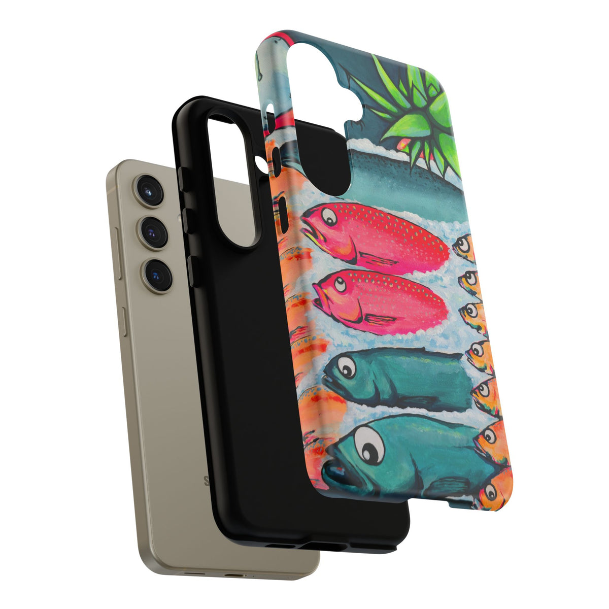 Neon Cabo Fish Market Tough Phone Case