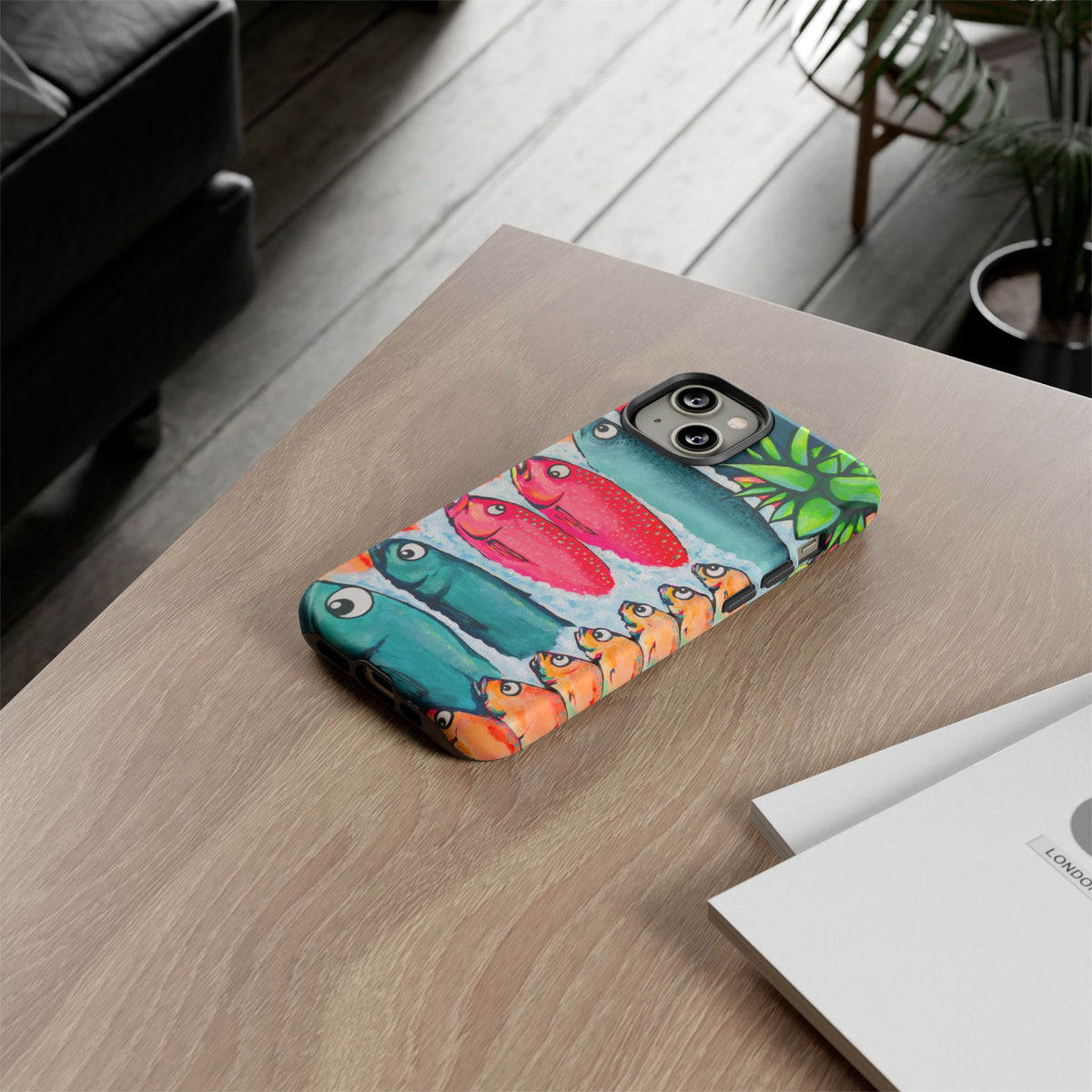 Neon Cabo Fish Market Tough Phone Case