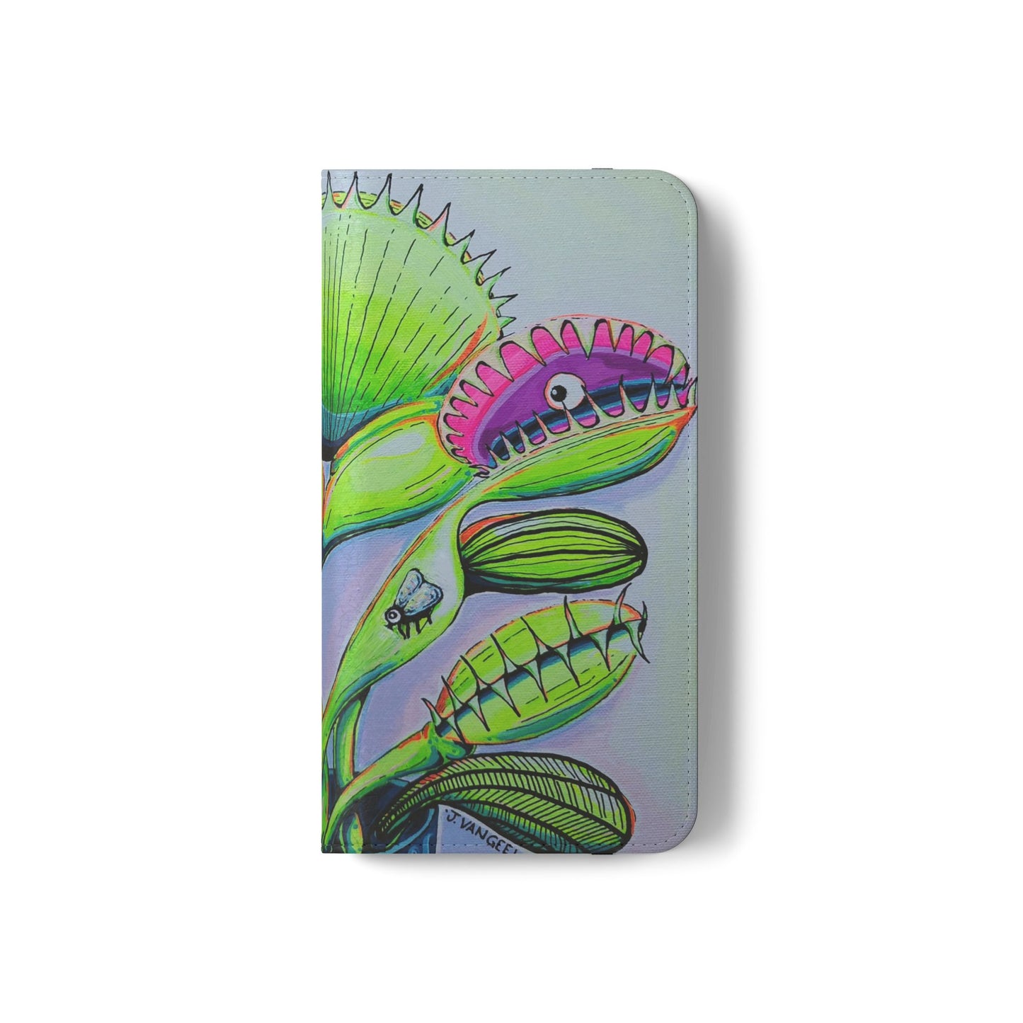 Cyclops Venus Fly Trap Flip Phone Case – Wallet Cover with Card Slots