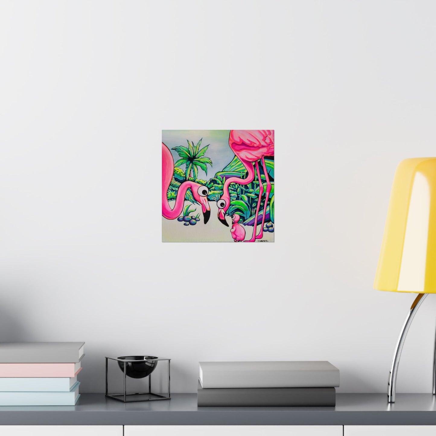 Cyclops Flamingo Family Giclée Art Poster