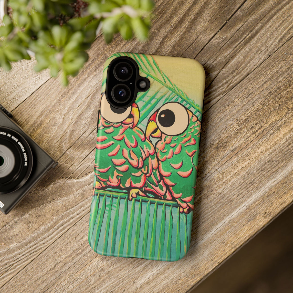 Chatty Cyclops Parrots Tough Phone Case