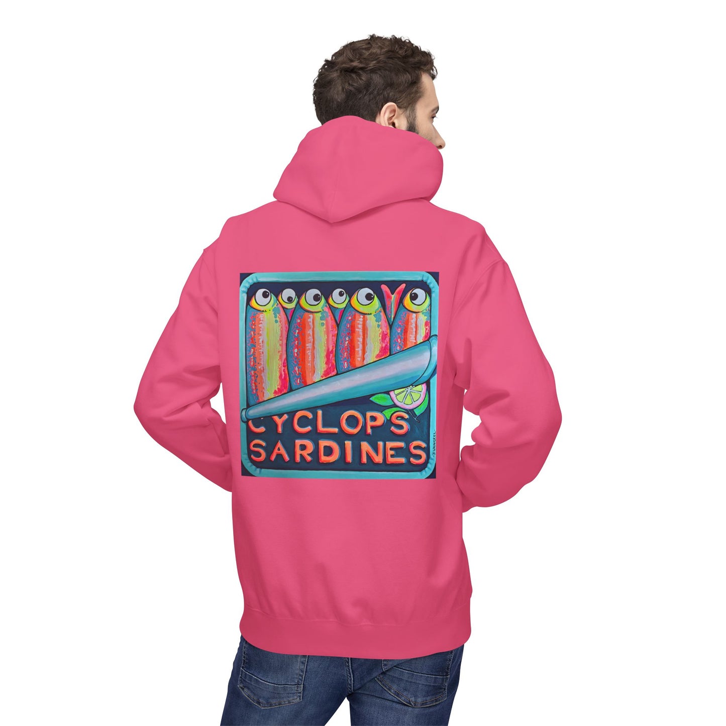 Unisex Neon Sardines Soft Hoodie