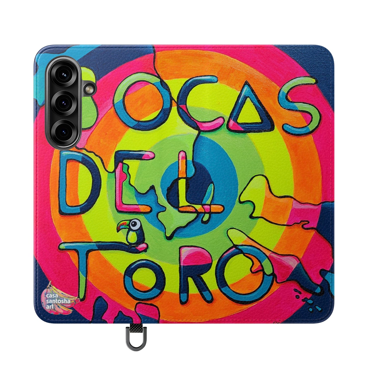 Bocas Del Toro Islands Flip Phone Case – Wallet Cover with Card Slots
