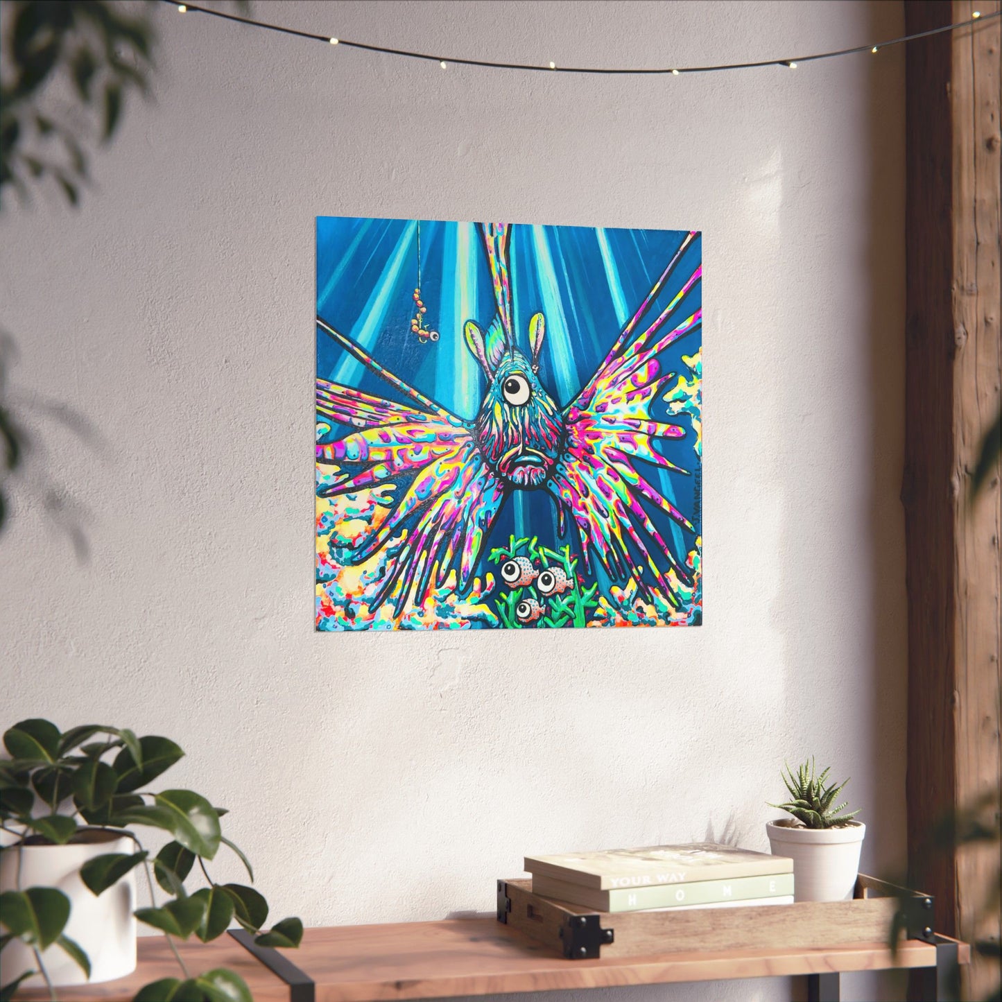 Cyclops Lionfish Giclée Art Poster
