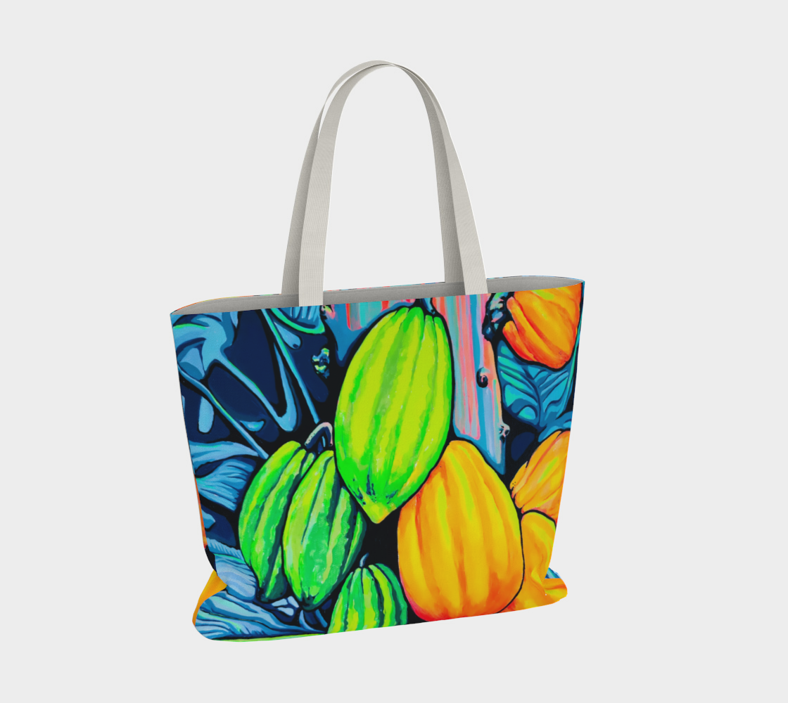 Neon Cacao Market Tote