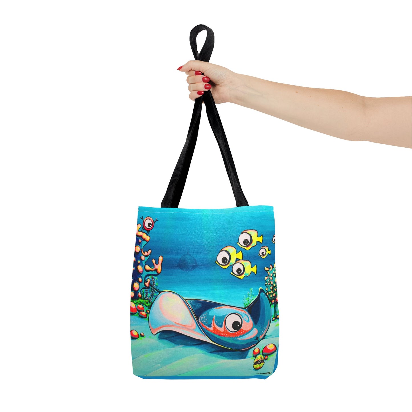 Premium Cyclops Stingray Tote Bag, Original Artist Design, Reusable Shopping Tote, Eco-Friendly