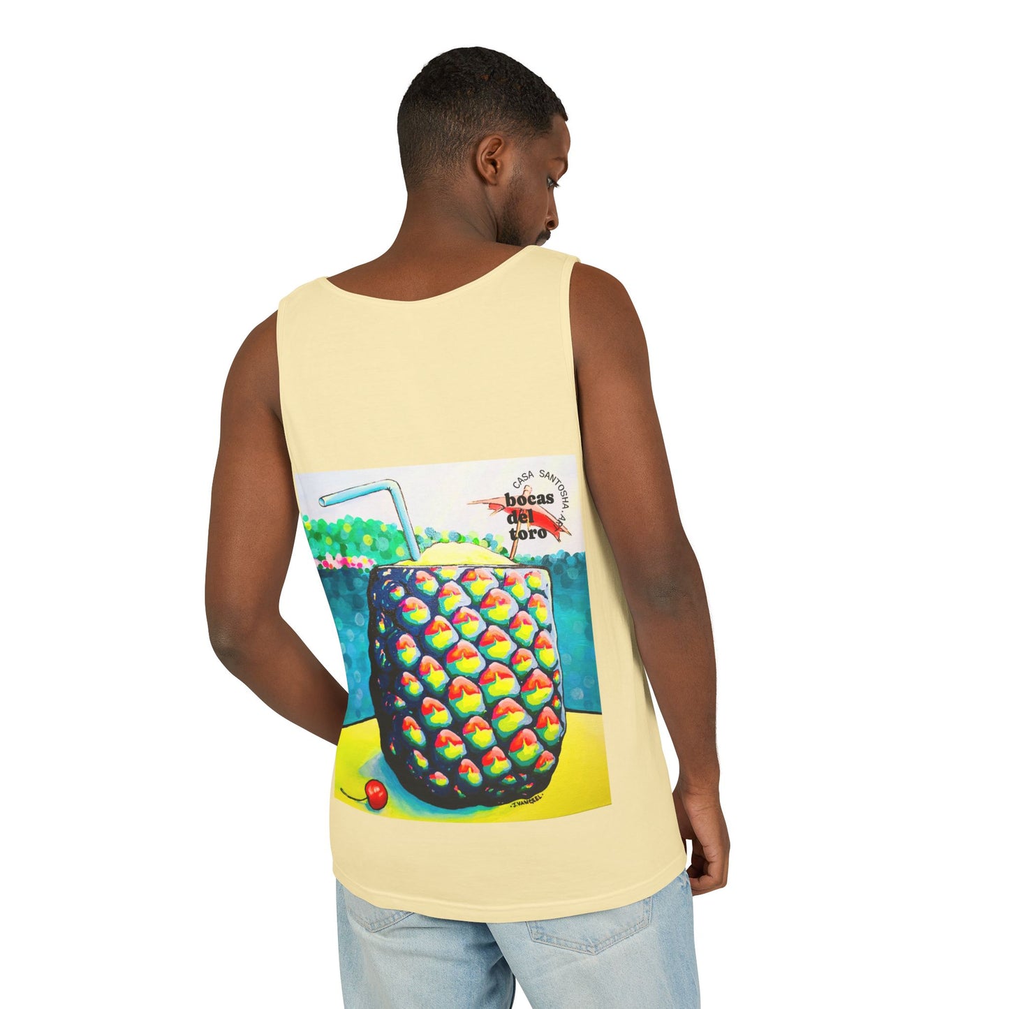 Unisex Neon Piña Colada Tank Top - Perfect for Summer Vibes