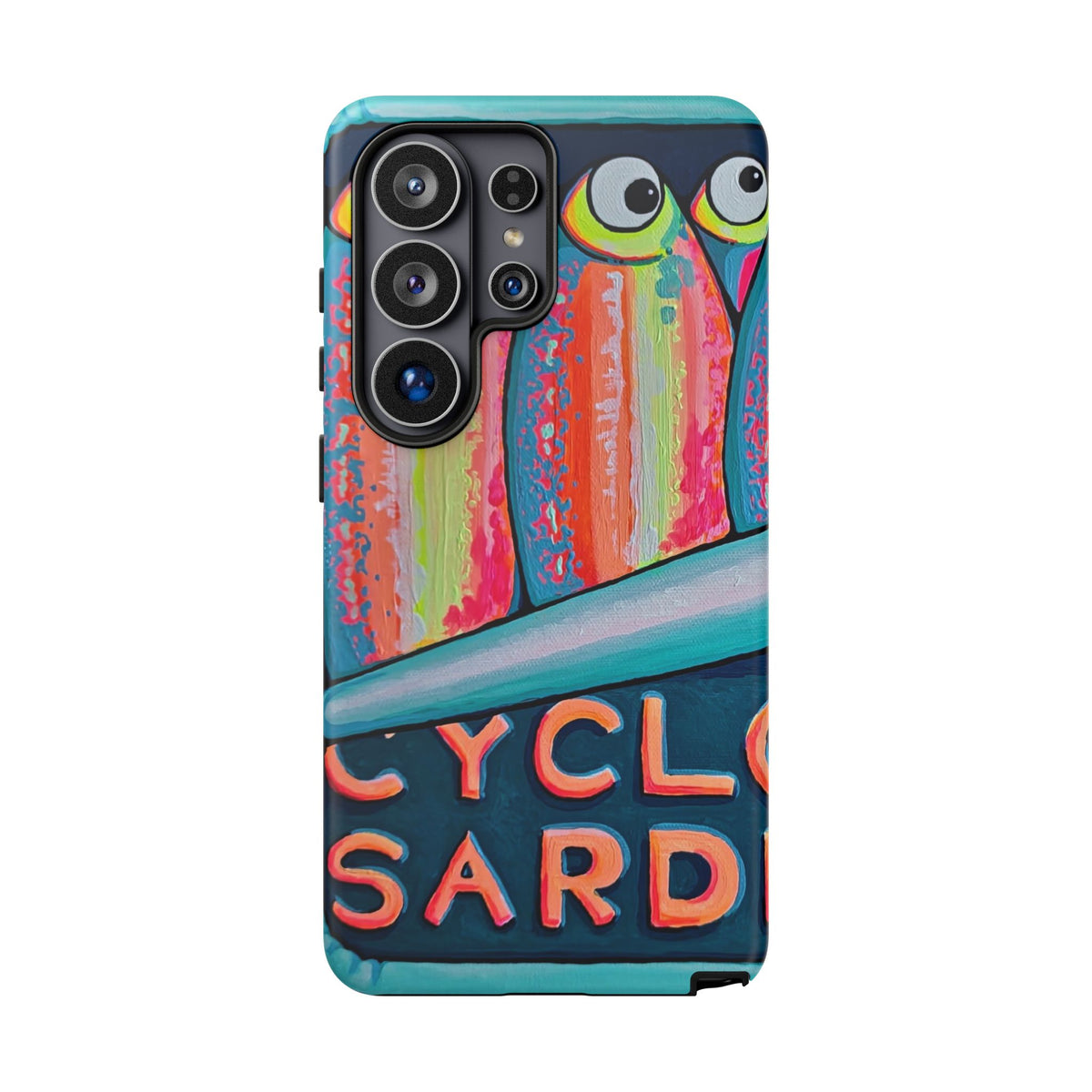 Neon Sardines Tough Phone Case