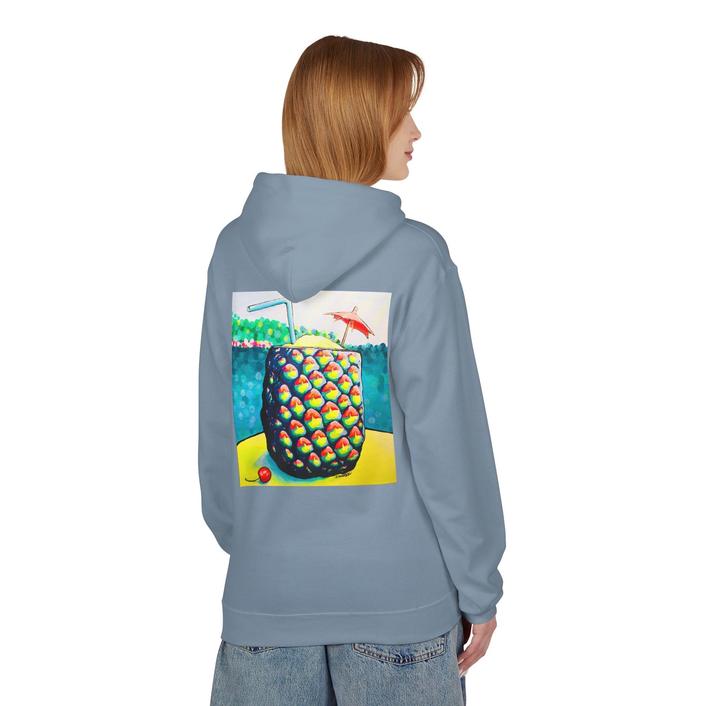 Unisex Neon Piña Colada Soft Hoodie