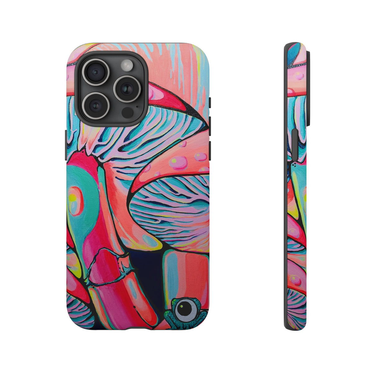 Coque de téléphone résistante Trippy Mushrooms