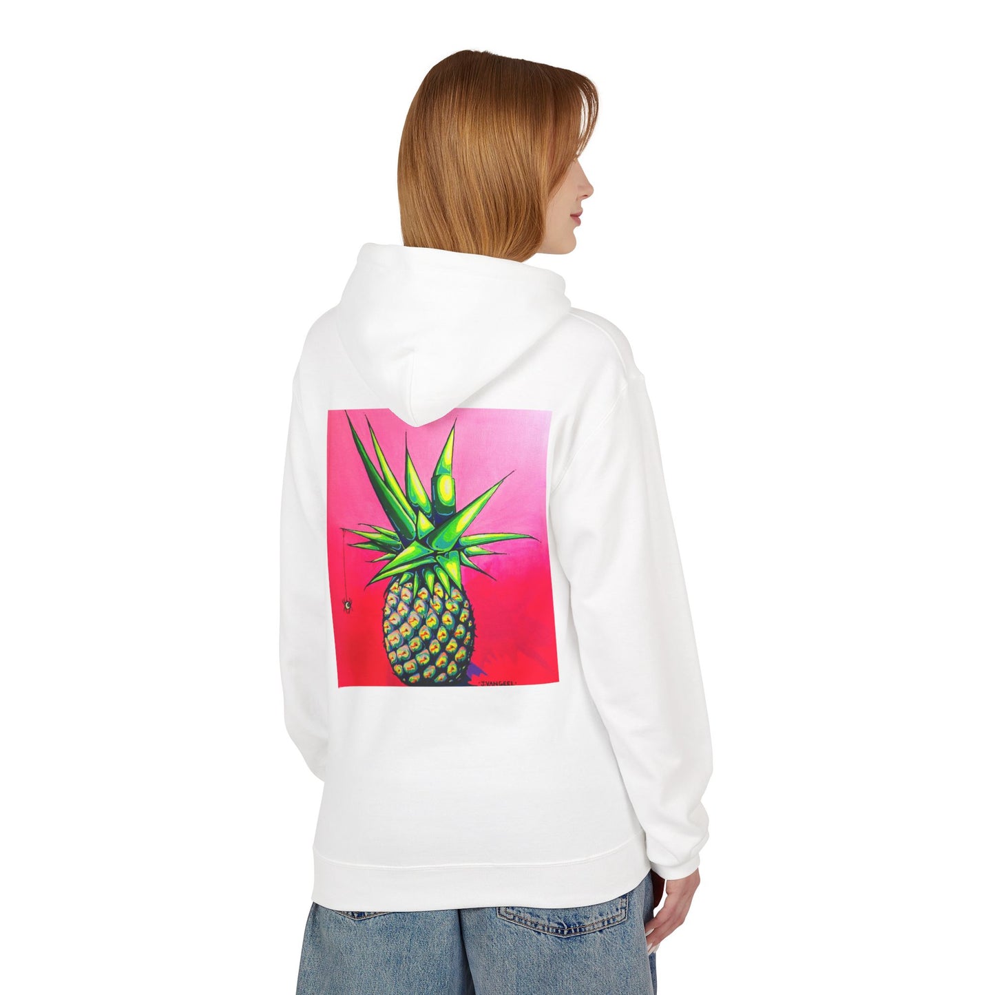 Unisex Neon Pineapple Soft Hoodie