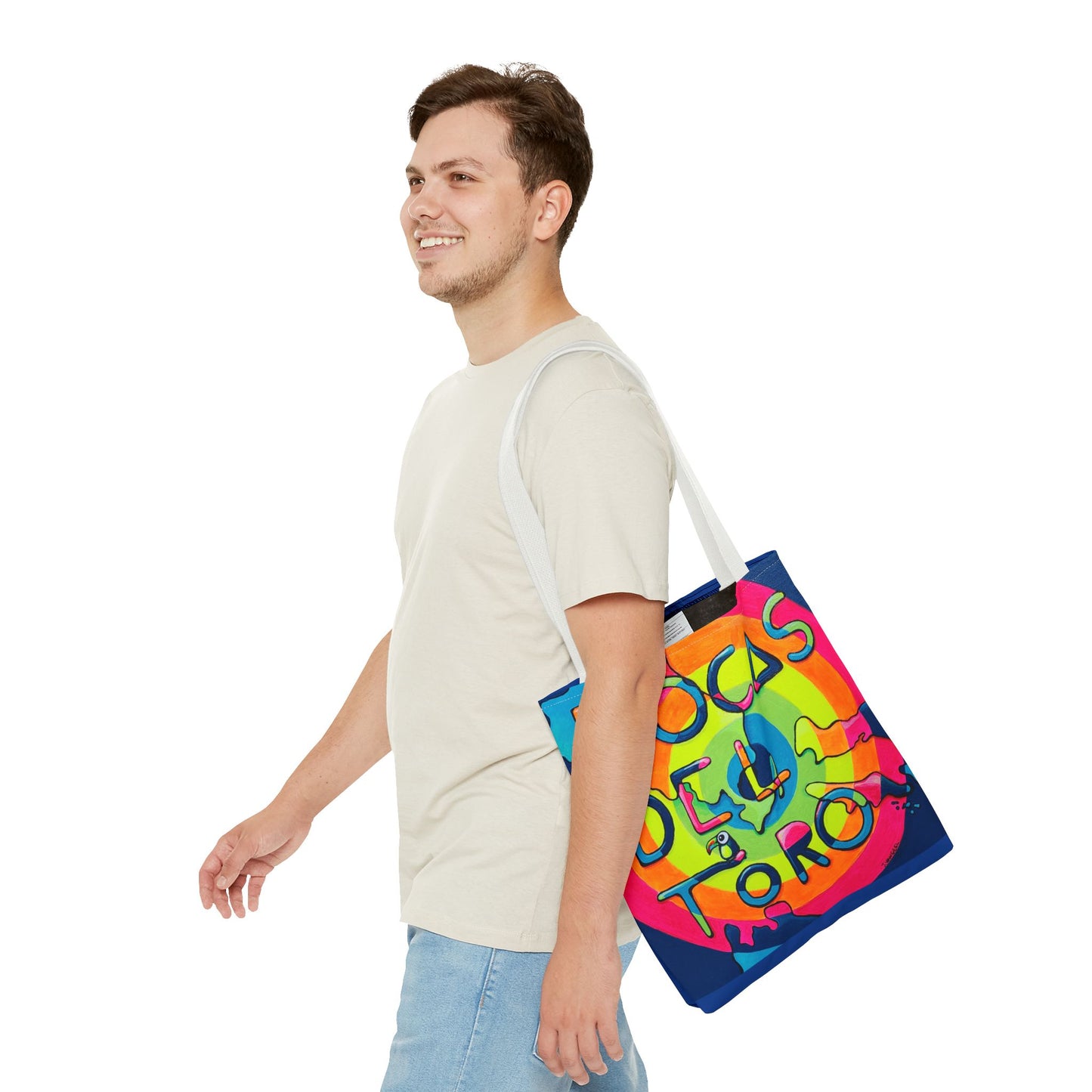Premium Bocas Del Toro Islands Tote Bag, Original Artist Design, Reusable Shopping Tote,  Eco-Friendly
