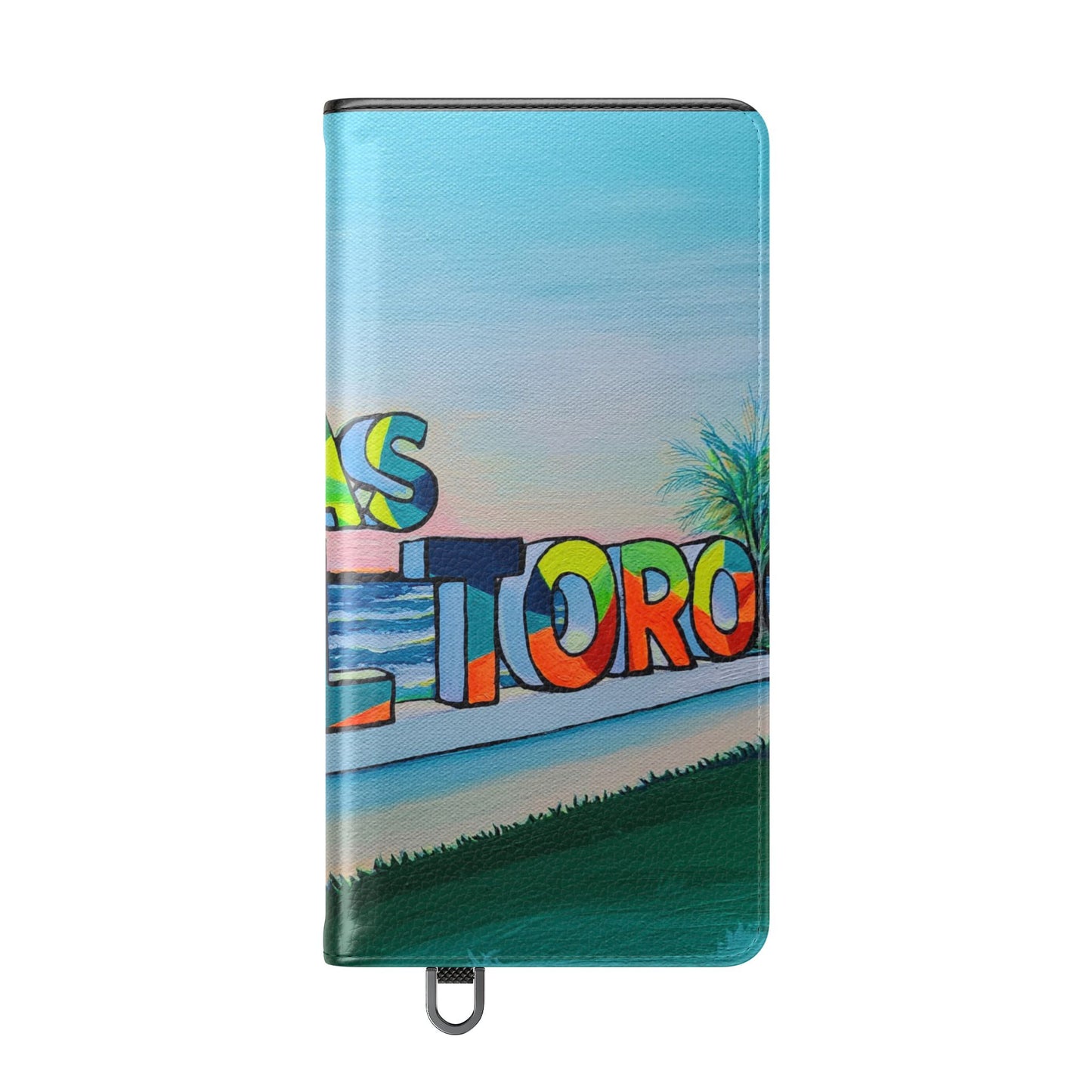 Bocas Del Toro Sign Flip Phone Case – Wallet Cover with Card Slots