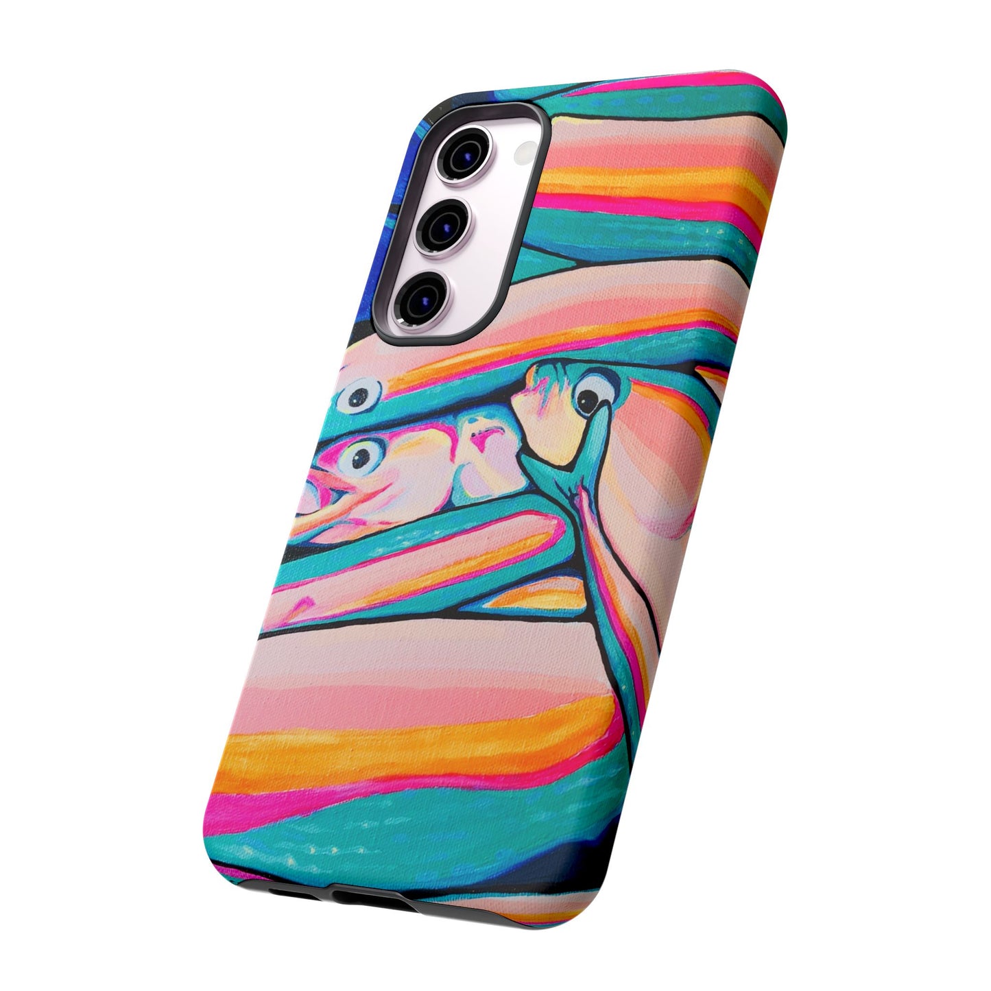 Neon Fish Tough Phone Case