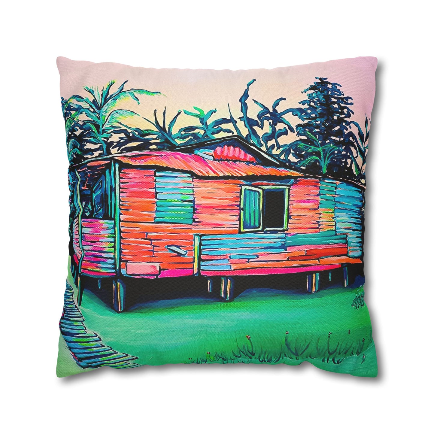 Luis Russell House Bocas Pillowcase for Throw Pillow, Cover Only
