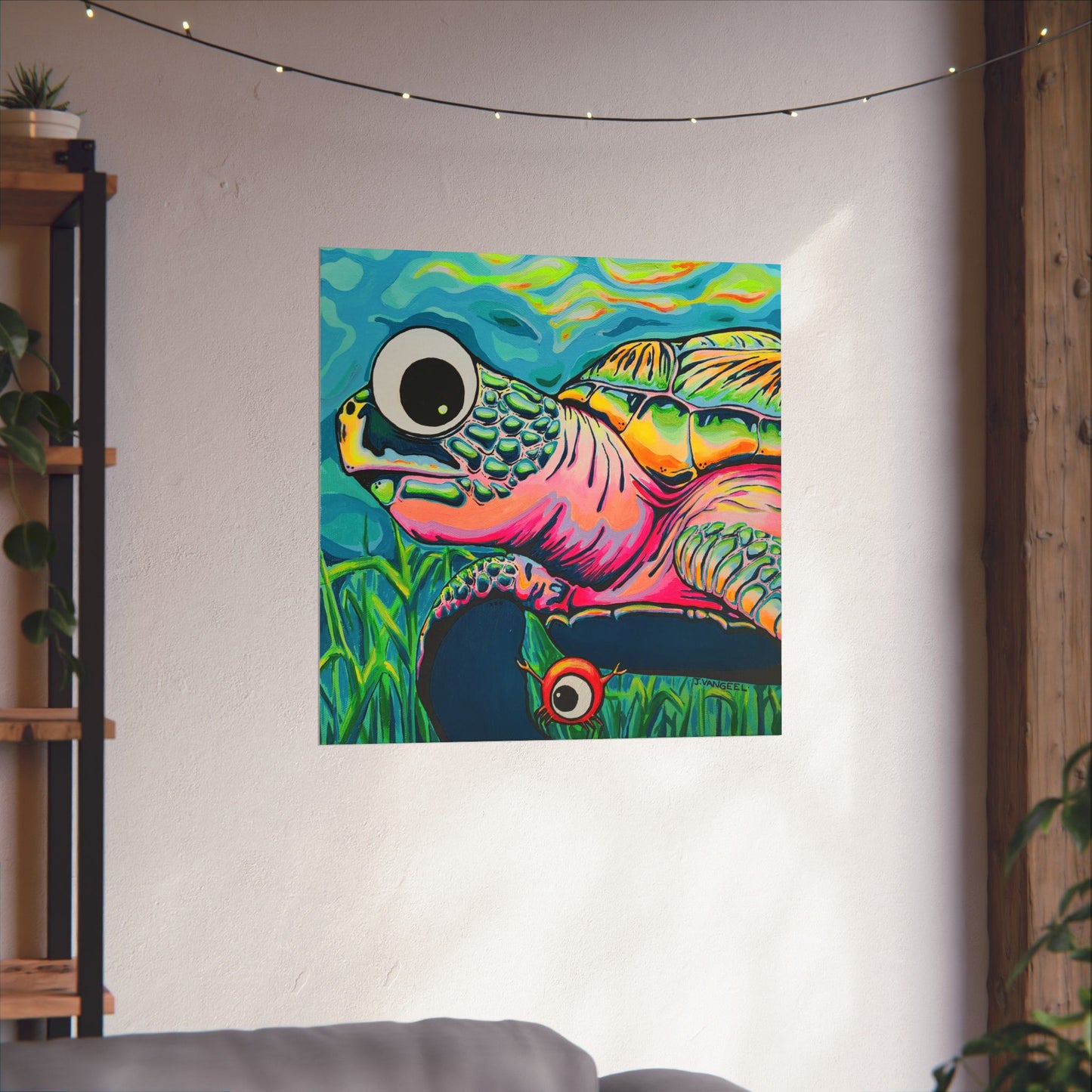 Cyclops Turtle Giclée Art Poster