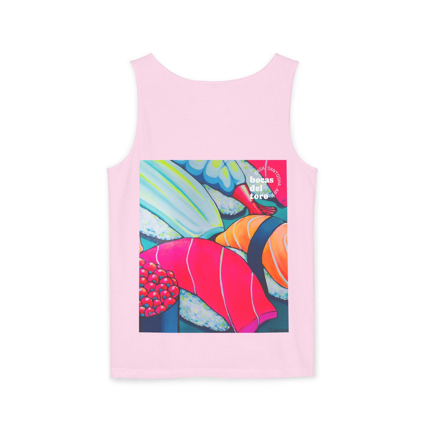 Unisex Neon Sushi Tank Top - Perfect for Summer Vibes