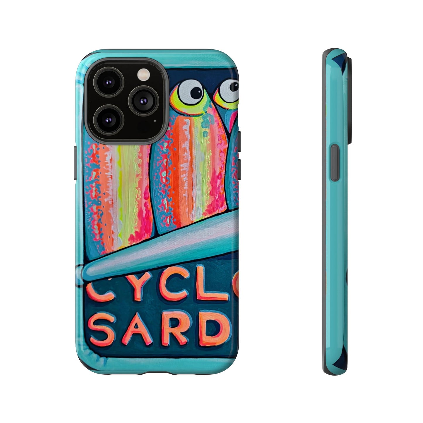 Neon Sardines Tough Phone Case