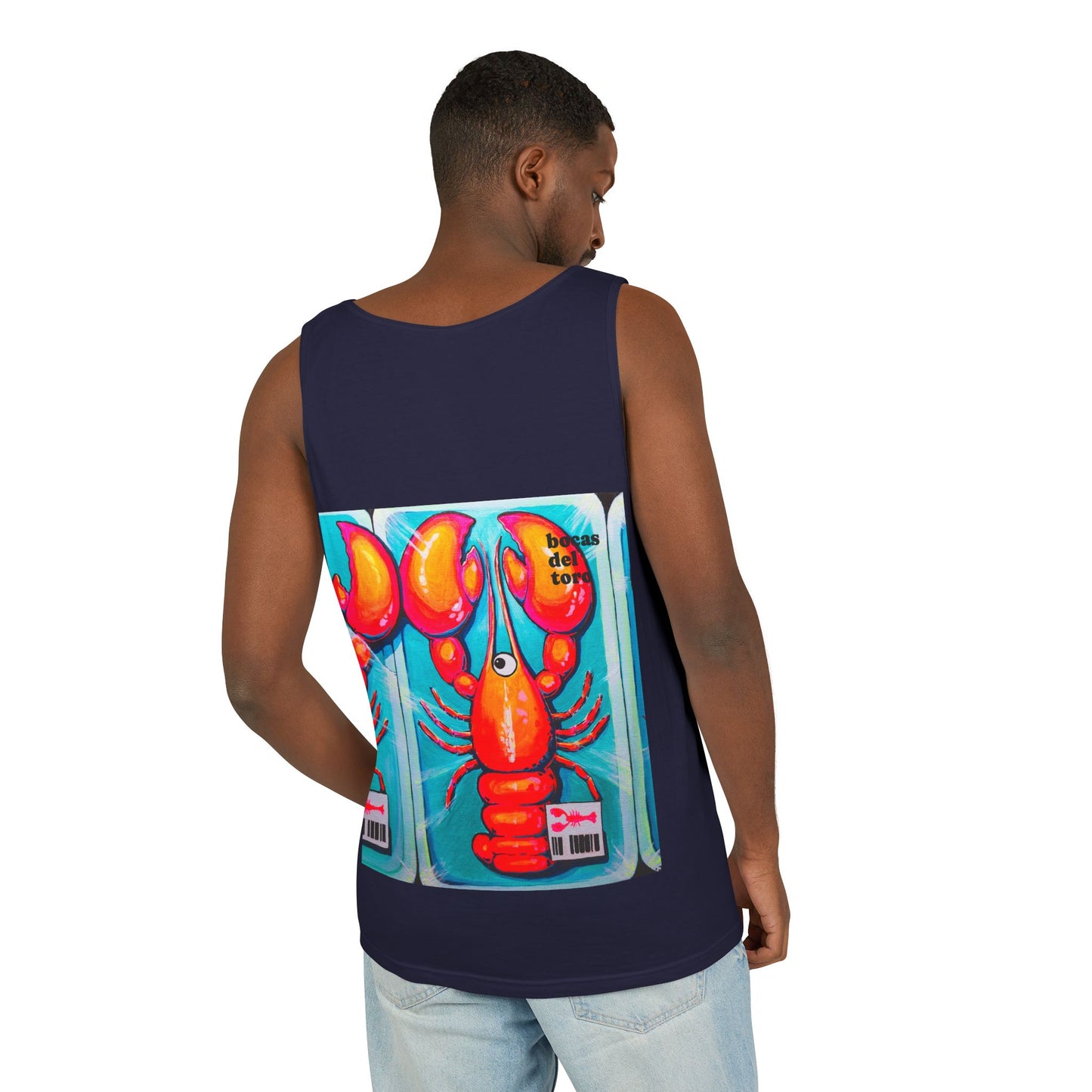 Unisex Fresh Neon Lobster Tank Top - Perfect for Summer Vibes