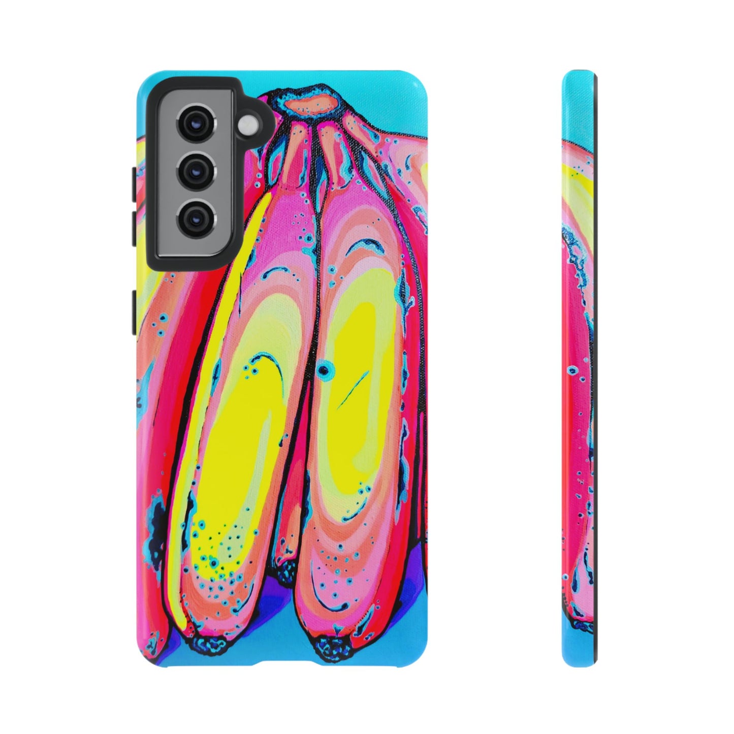Neon Fat Bananas Tough Phone Case
