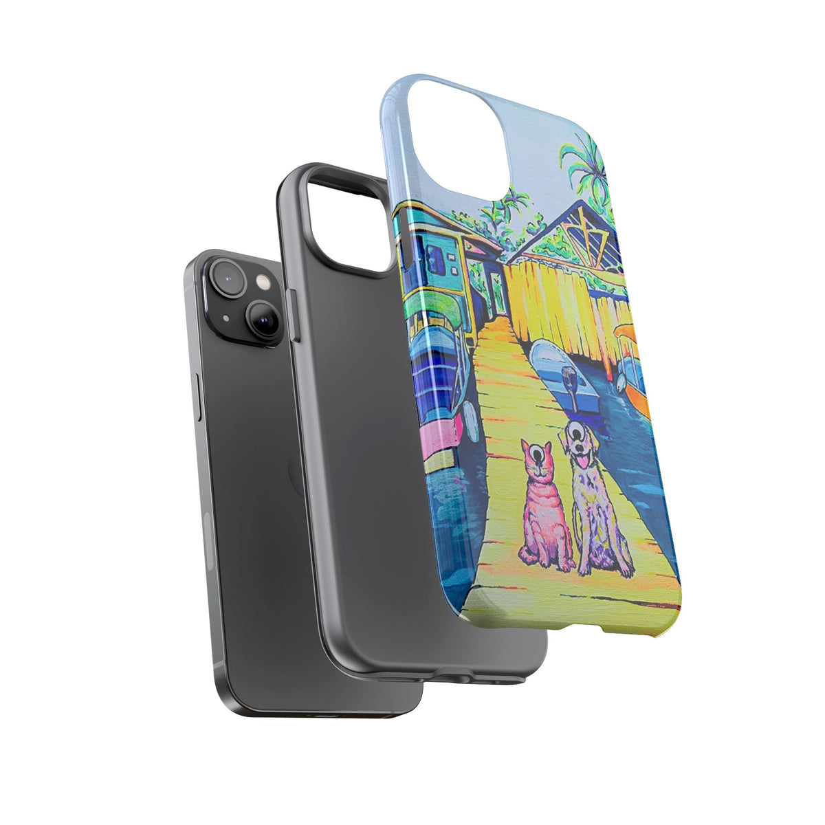 Cyclops Cat and Dog in Bocas Tough Phone Case