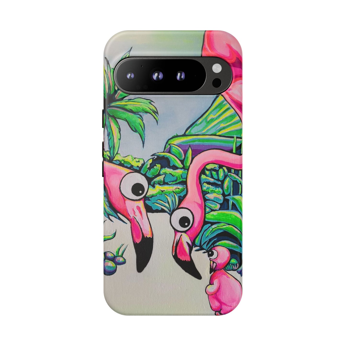 Cyclops Flamingo Family Tough Phone Case