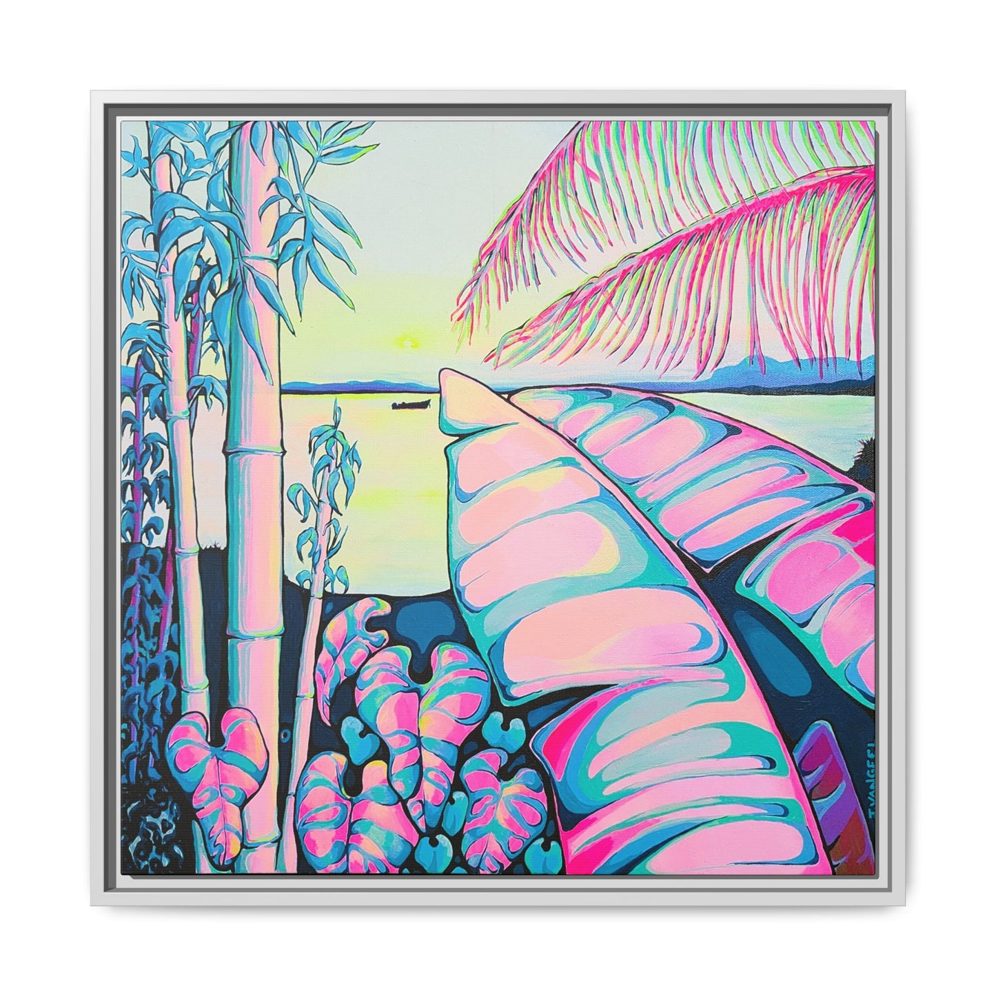 Impression sur toile « Sérénité encadrée Bocas »