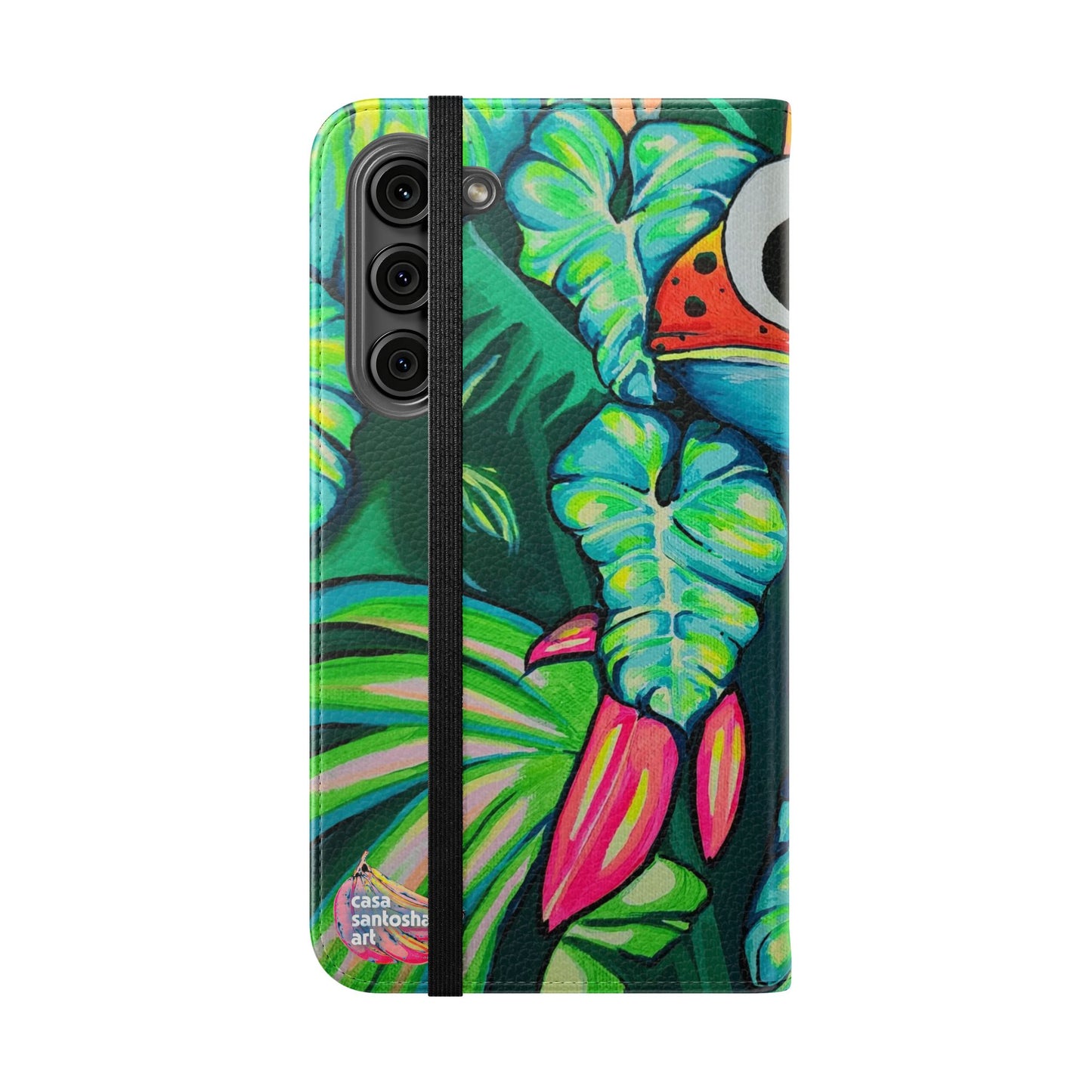 Cyclops Red Frog Flip Phone Case – Wallet Cover with Card Slots