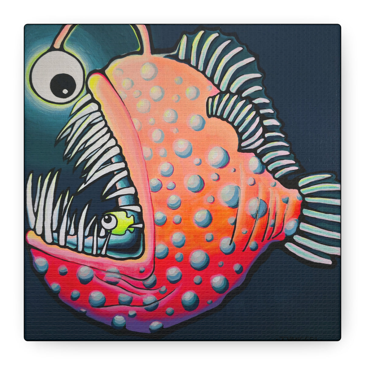 Cyclops Anglerfish Canvas Wall Art