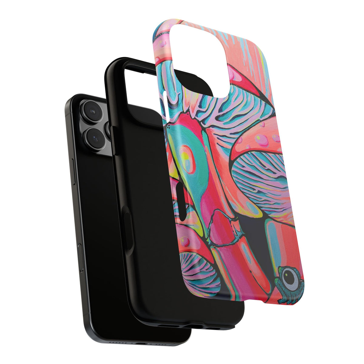 Coque de téléphone résistante Trippy Mushrooms