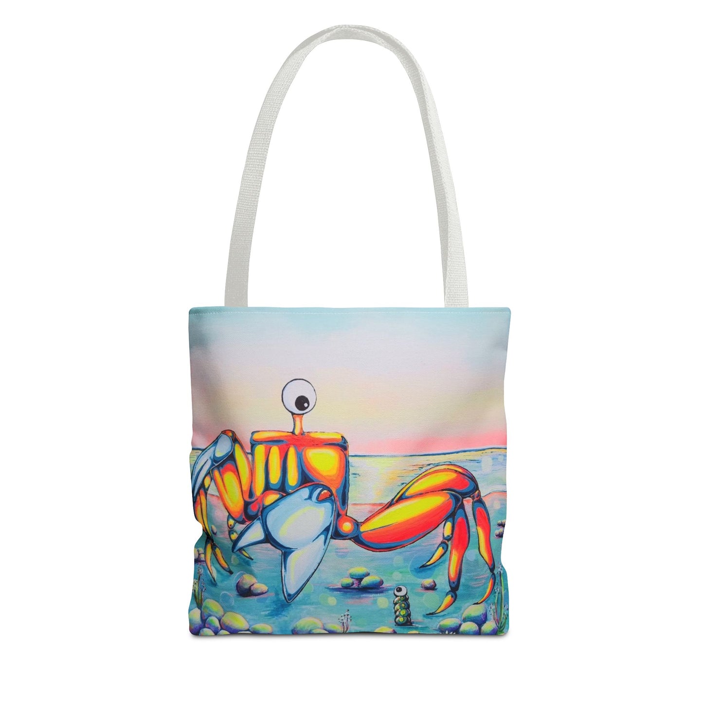 Premium Cyclops Crab Tote Bag, Original Artist Design, Reusable Shopping Tote,  Eco-Friendly