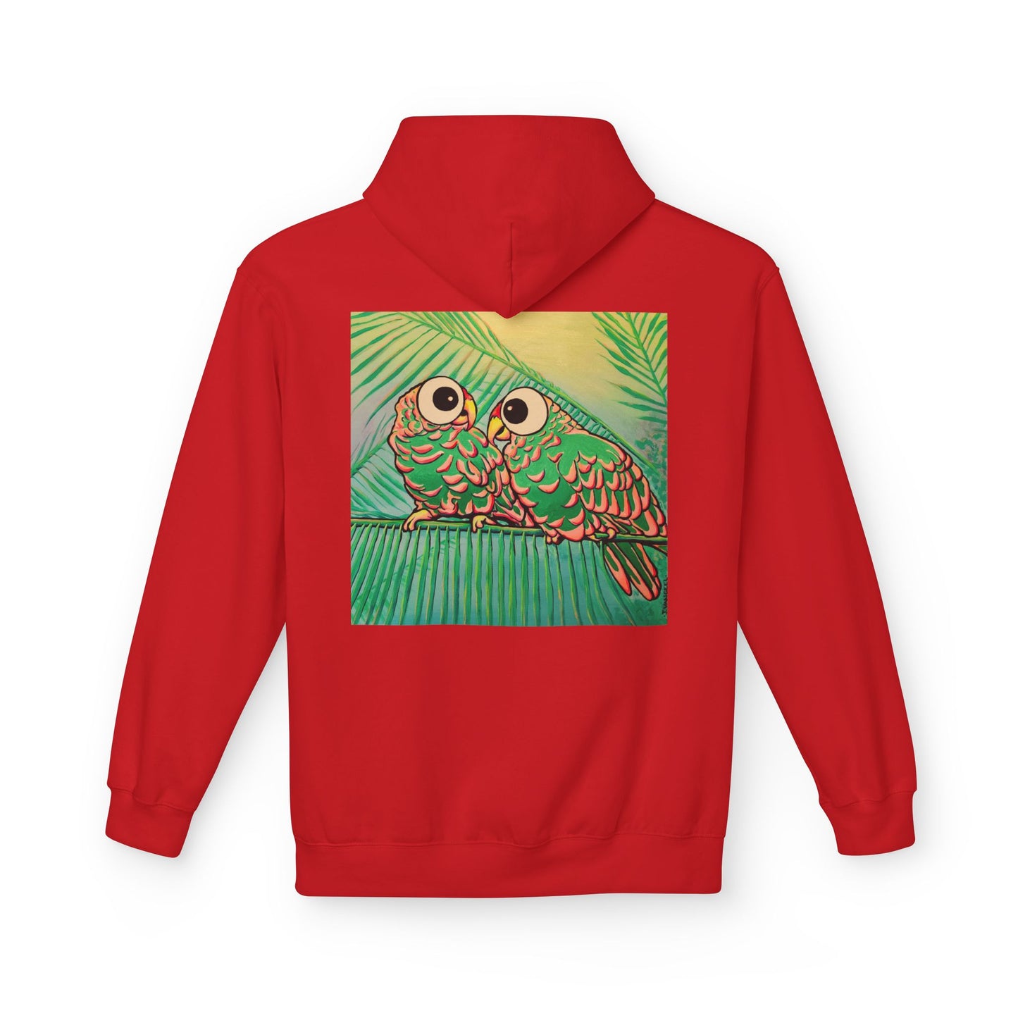 Unisex Chatty Cyclops Parrots Soft Hoodie