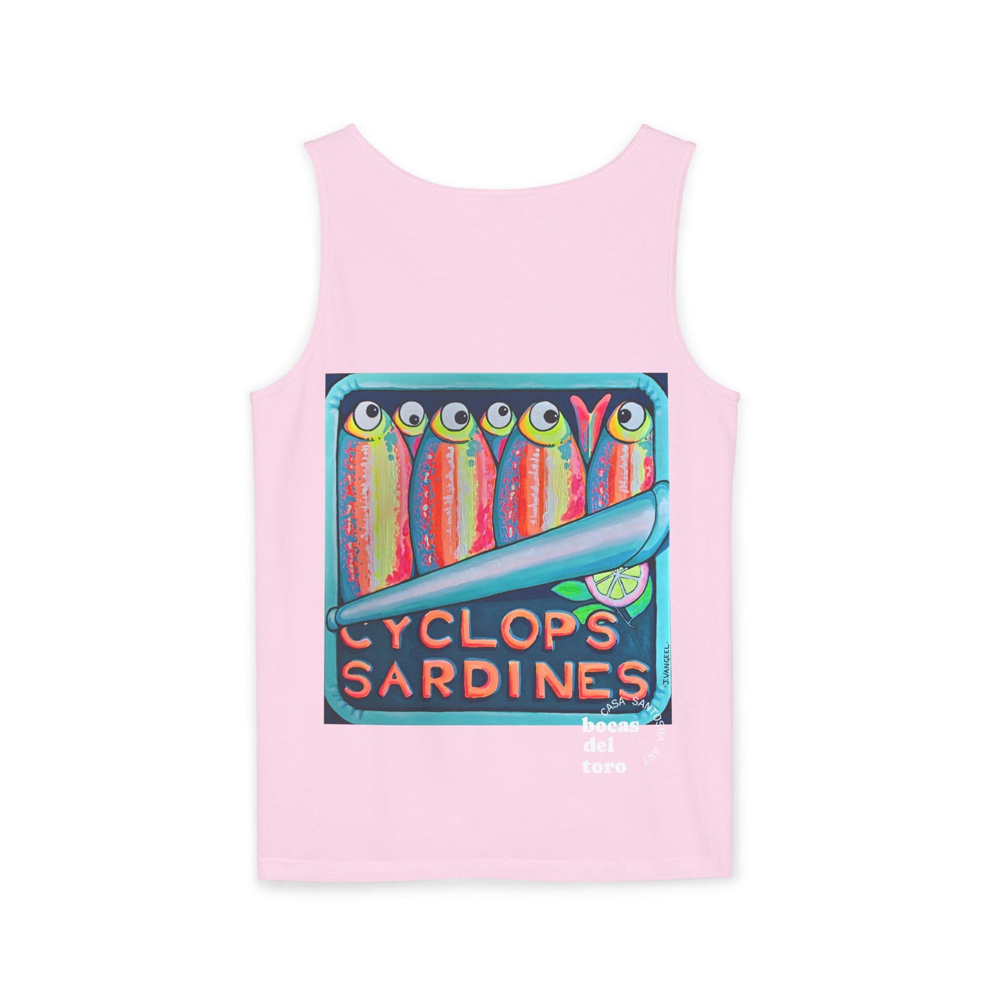 Unisex Neon Sardines Tank Top - Perfect for Summer Vibes
