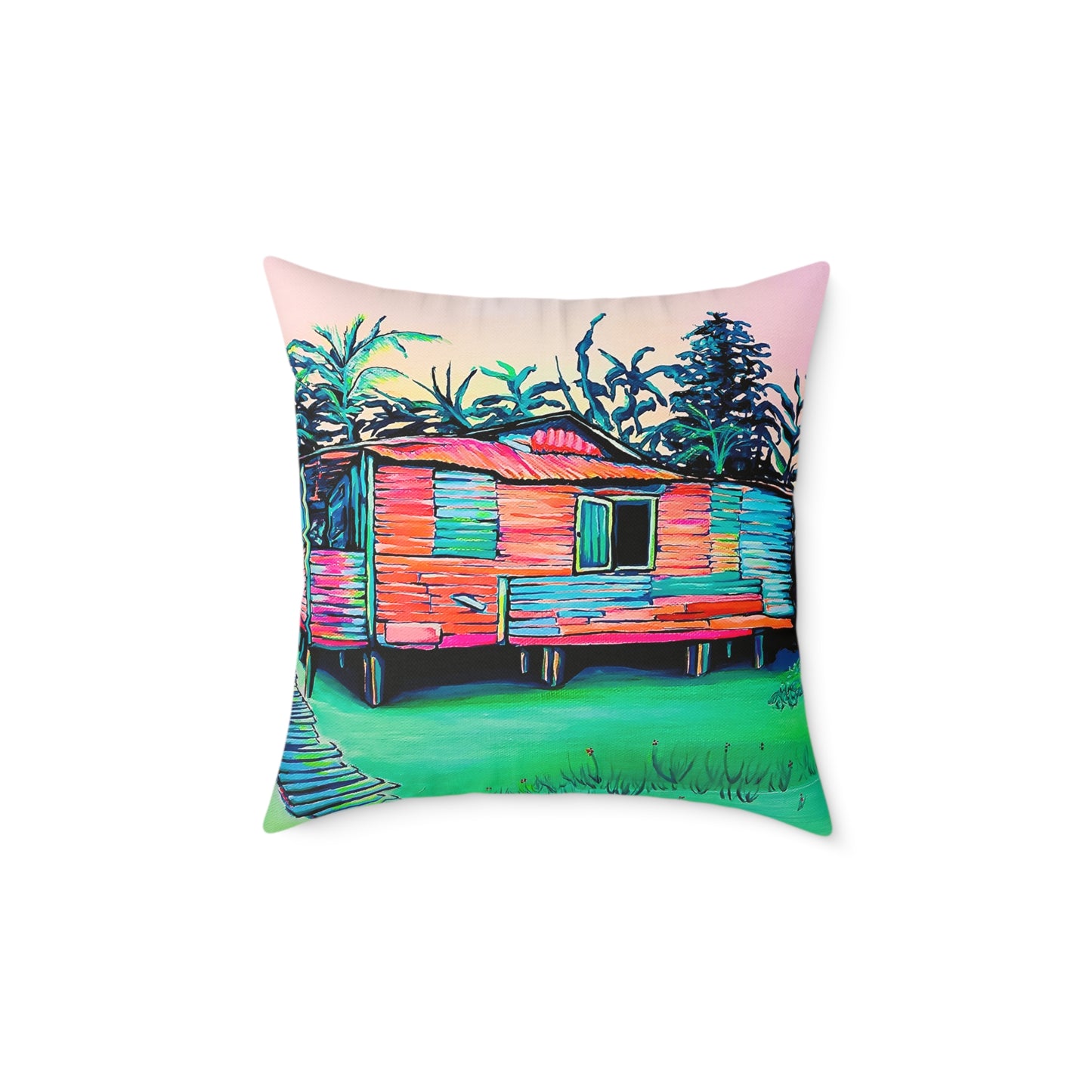 Luis Russell House Bocas Art Canvas Decorative Pillow