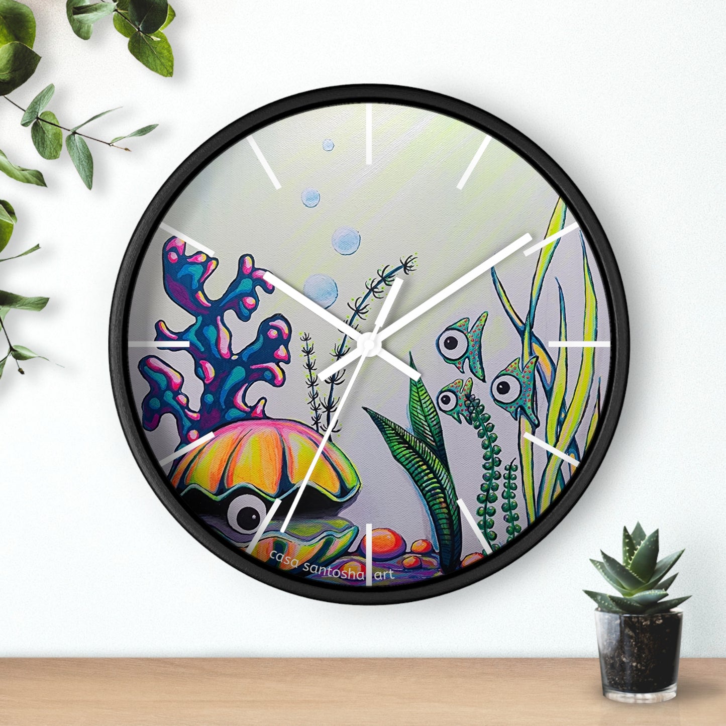 Cyclops Clam Pop Art Wall Clock