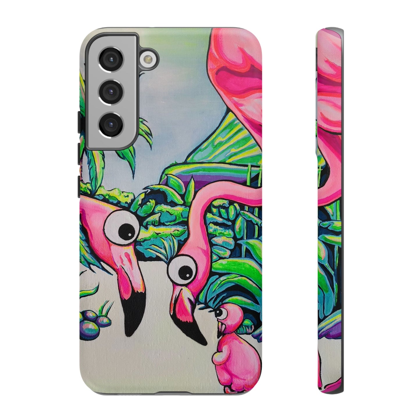 Cyclops Flamingo Family Tough Phone Case