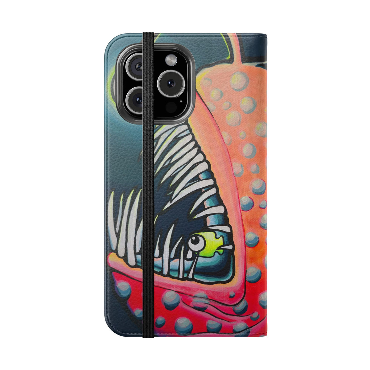 Cyclops Anglerfish Flip Phone Case – Wallet Cover with Card Slots
