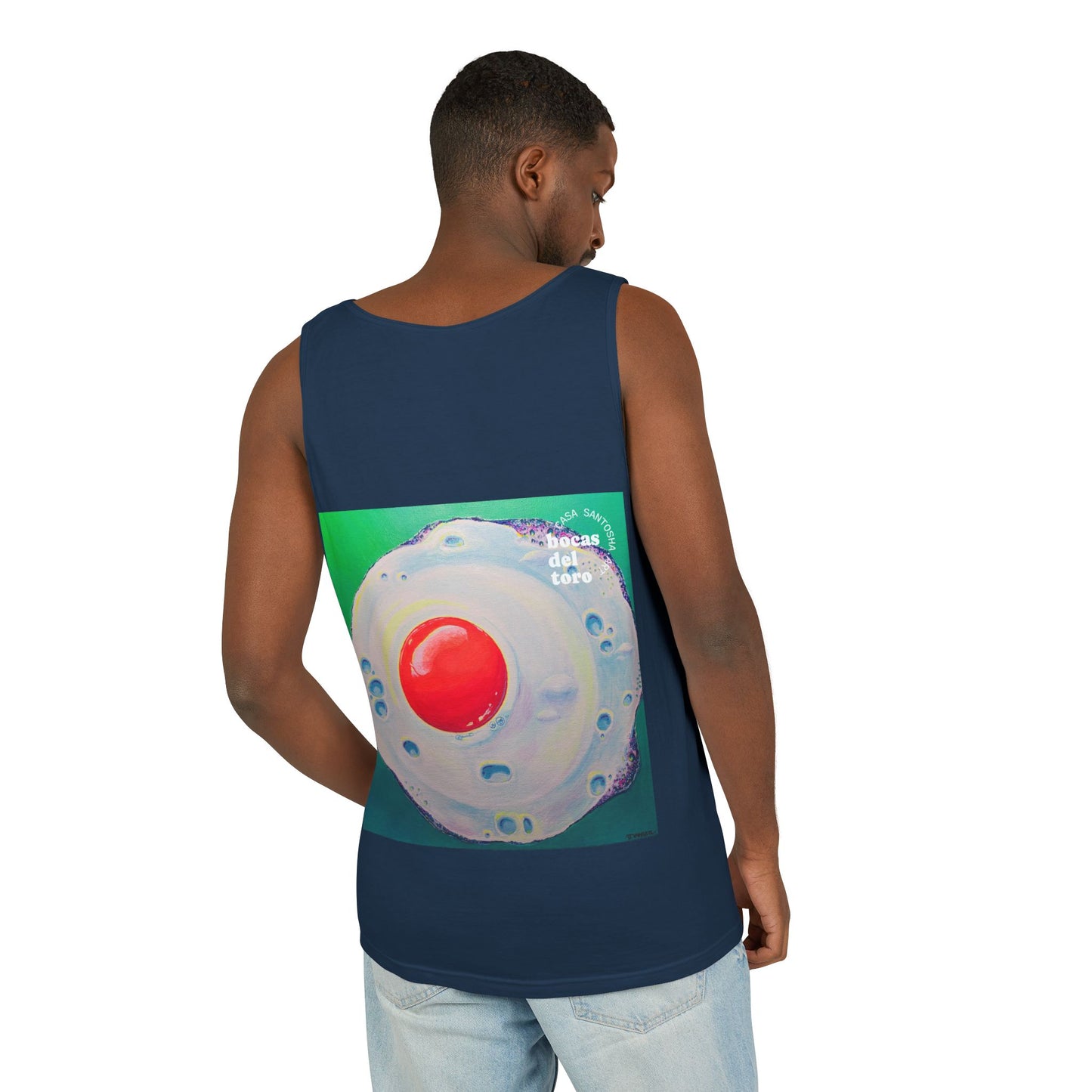 Unisex Neon Fried Egg Tank Top - Perfect for Summer Vibes