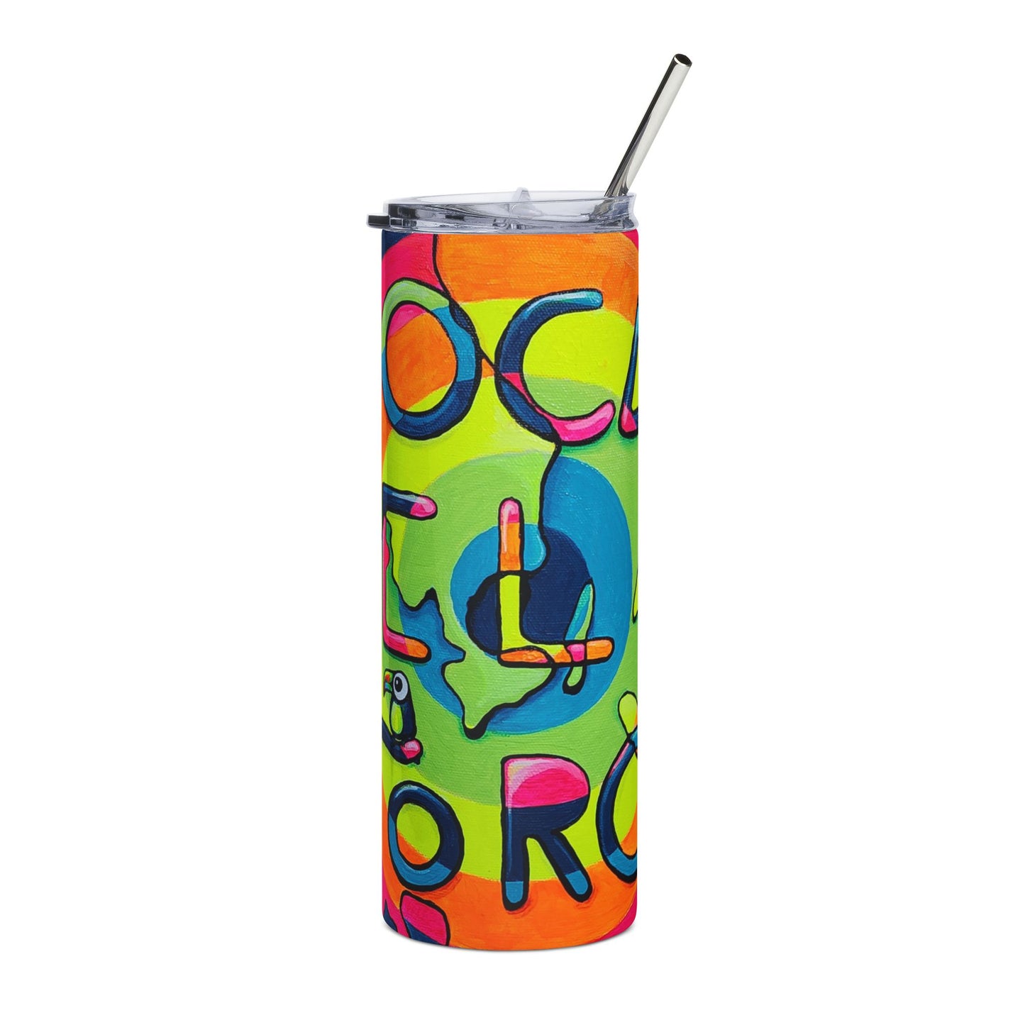 Bocas Del Toro Islands Stainless Steel Tumbler, 20oz | Fun Travel Mug, Eco-Friendly