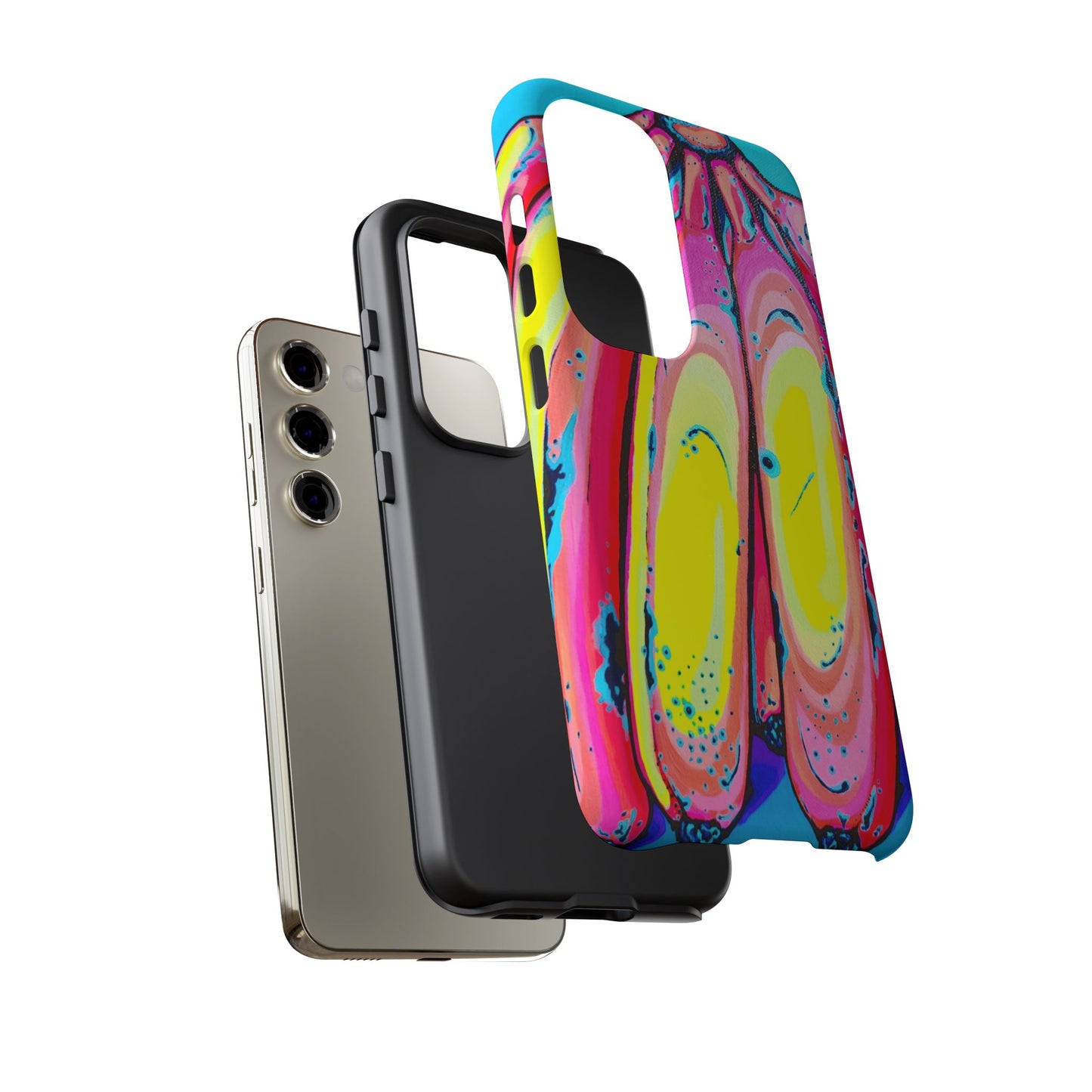 Neon Fat Bananas Tough Phone Case