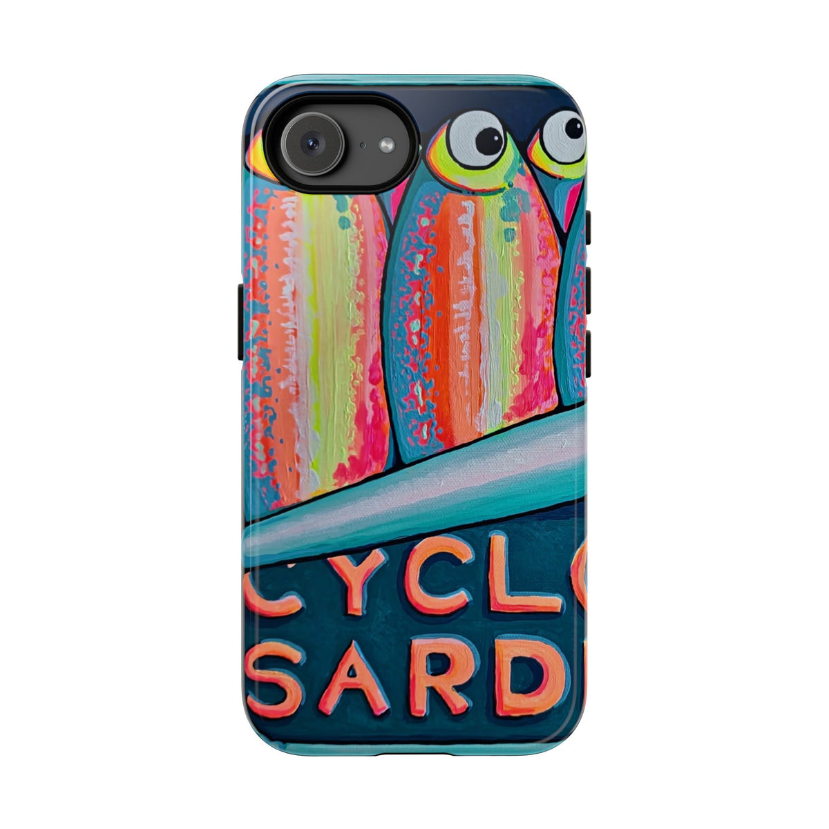Neon Sardines Tough Phone Case
