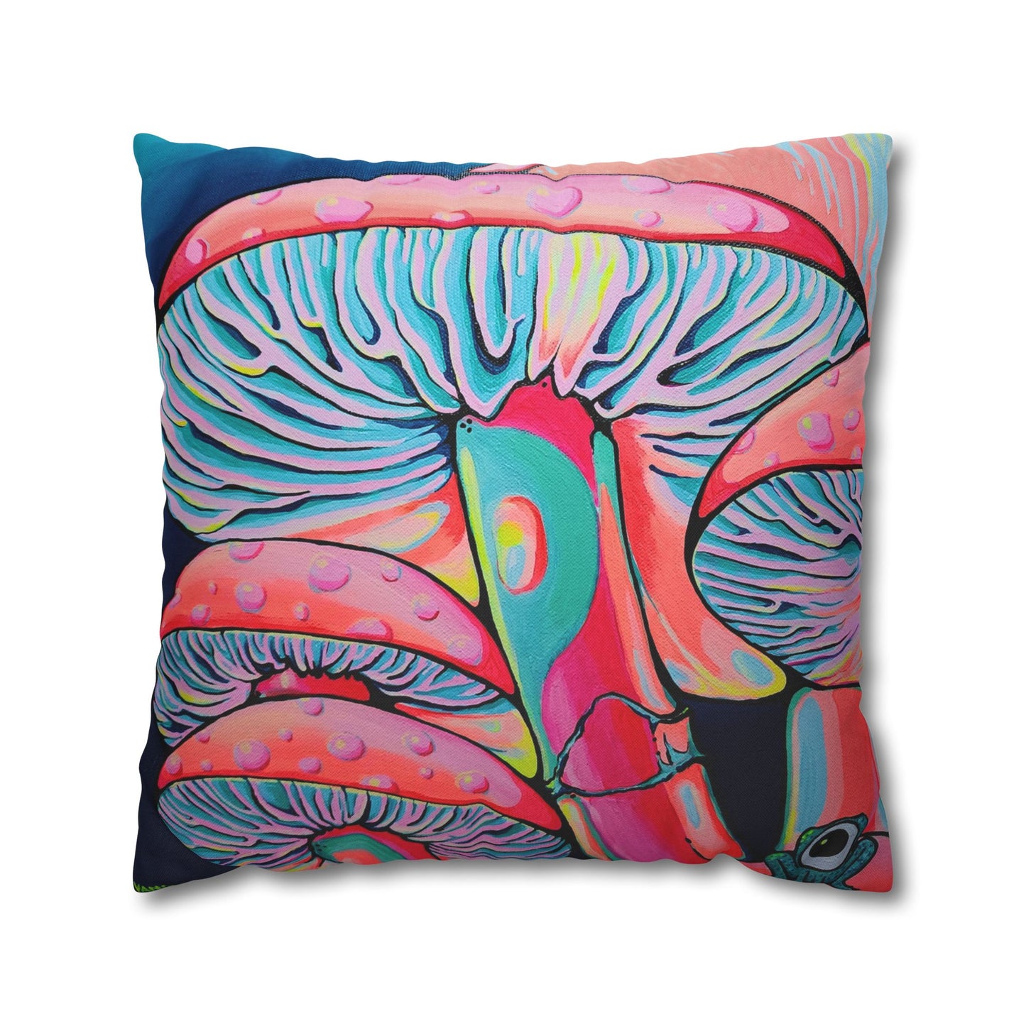 Trippy Mushrooms Pillowcase, Cover Only
