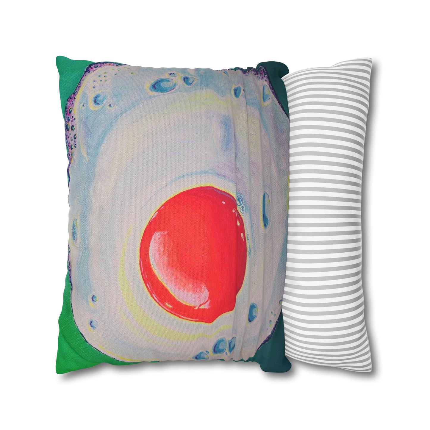 Neon Fried Egg Pillowcase for Throw Pillow, Cover Only
