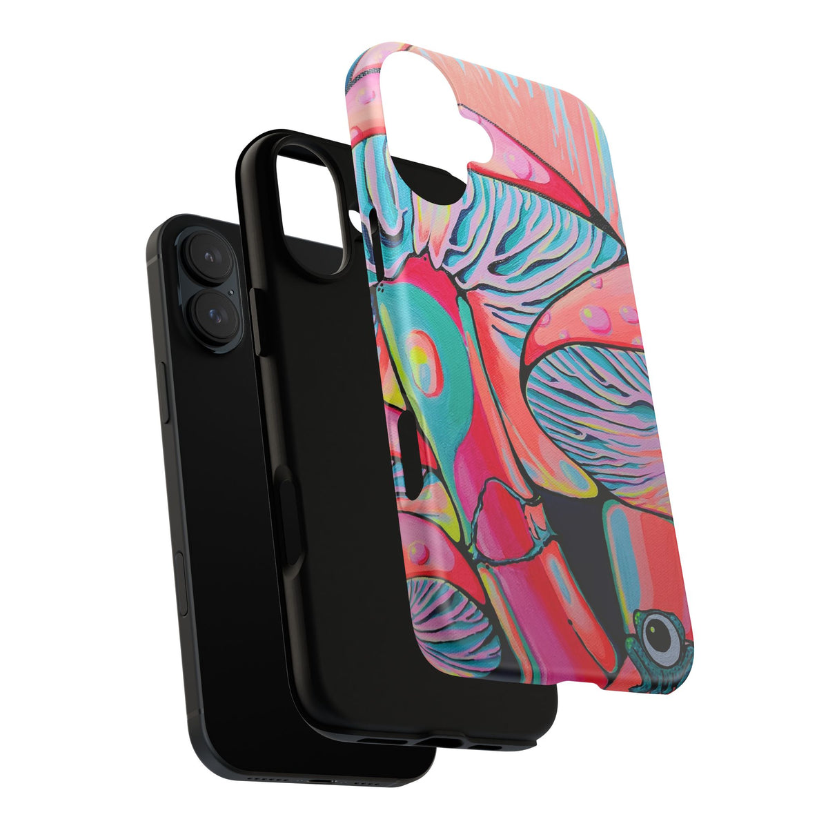 Coque de téléphone résistante Trippy Mushrooms